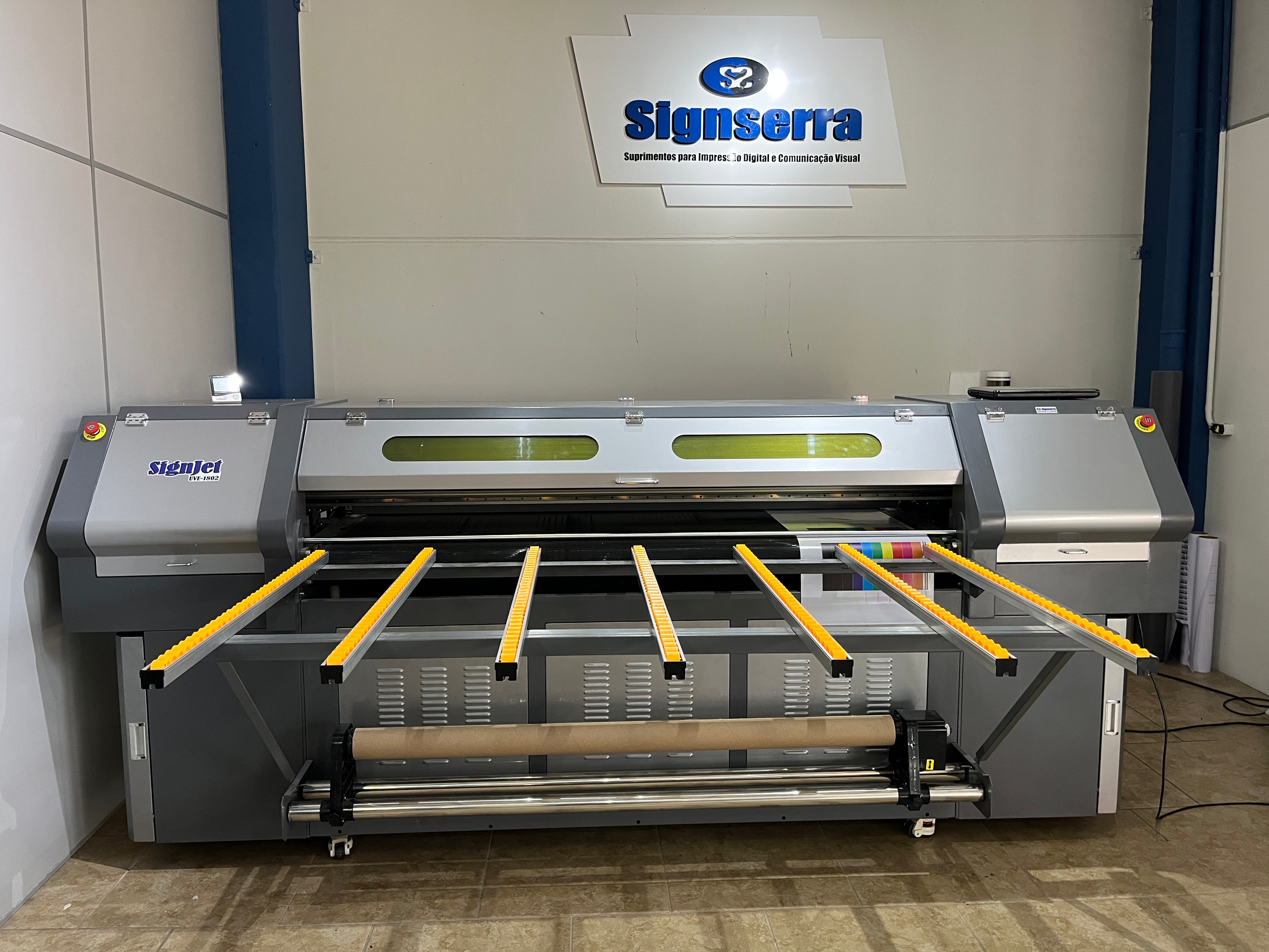 Signserra Suprimentos - Signjet UVE-1802 Impressora UV Híbrida